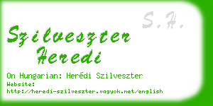 szilveszter heredi business card